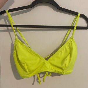 J Crew Neon Yellow Bikini Top